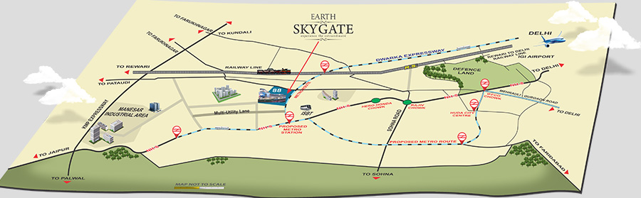 Earth Sky Gate Location Map Image