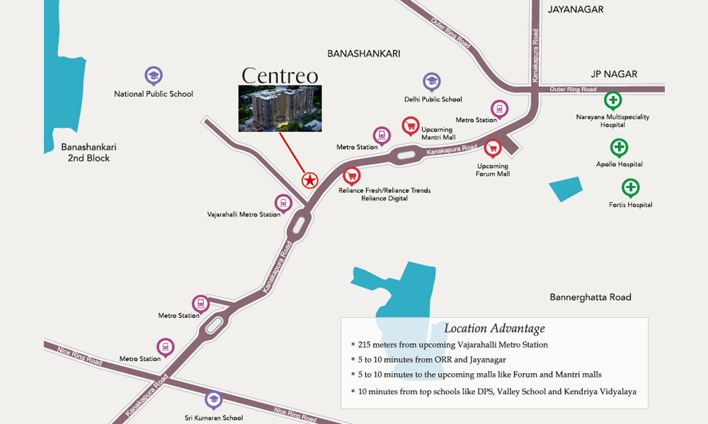 Prime One Centreo Location Map Image