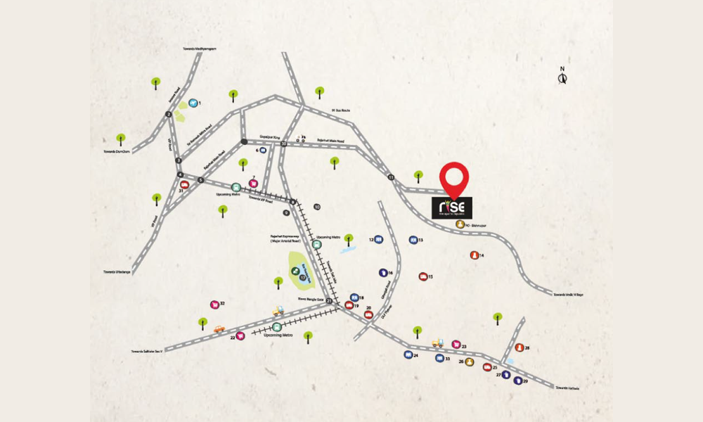 Merlin The Rise Location Map Image