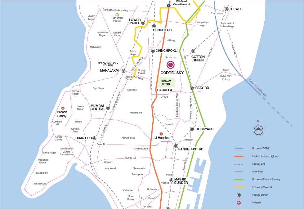 Godrej Sky Location Map Image