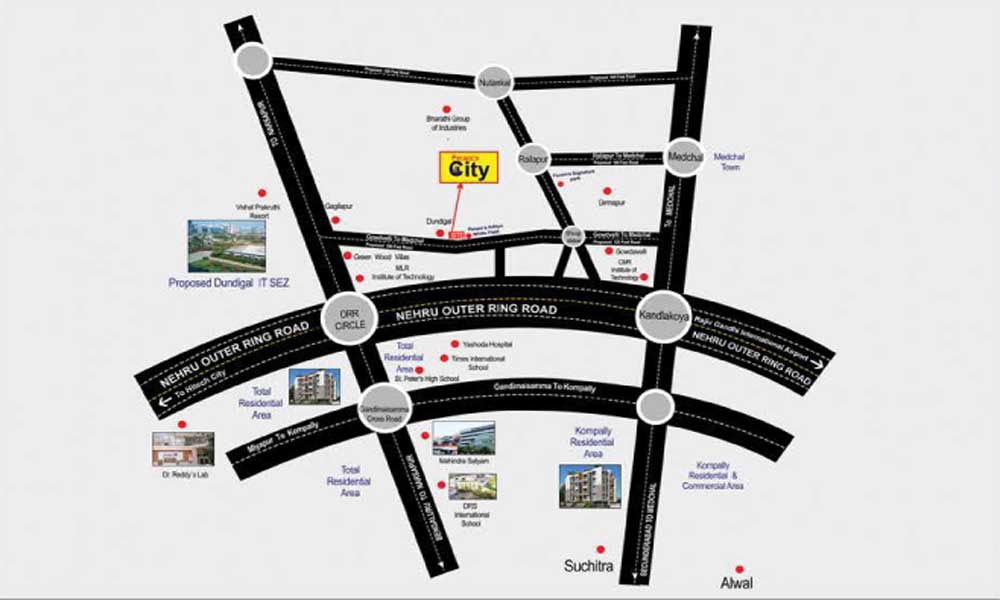 Peram City Location Map Image