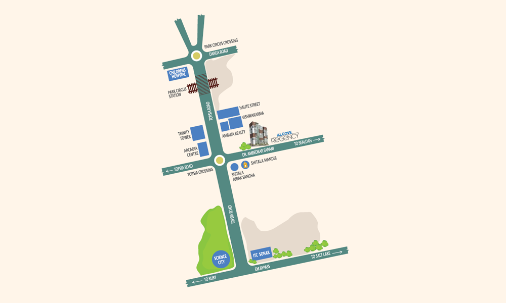 Alcove Regency Location Map Image