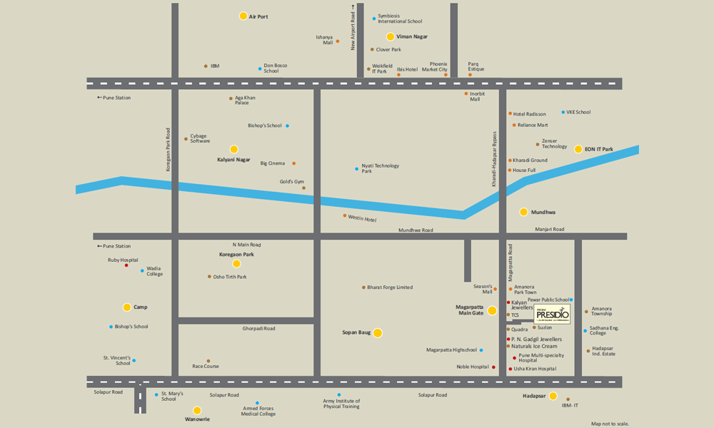 Prithvi Presidio Location Map Image