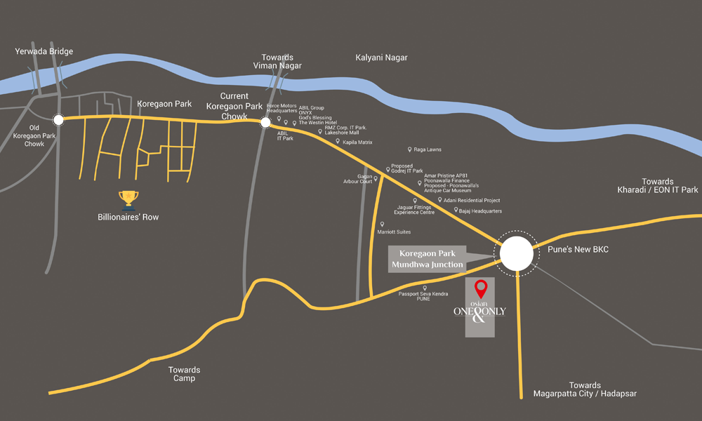 Osian One and Only Location Map Image
