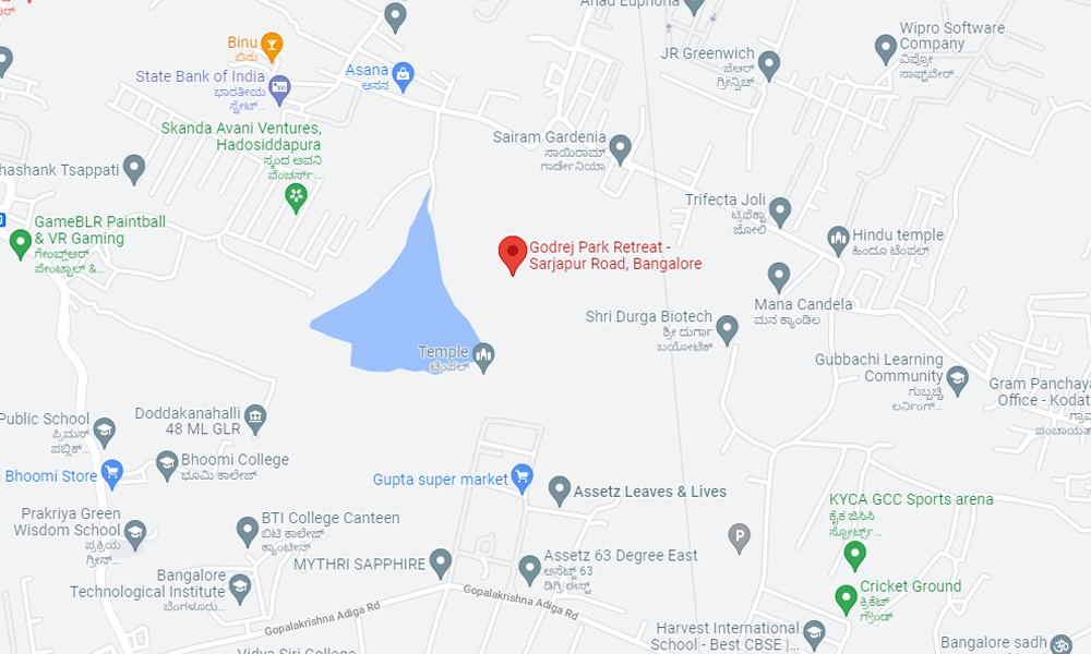 Godrej Park Retreat Location Map Image
