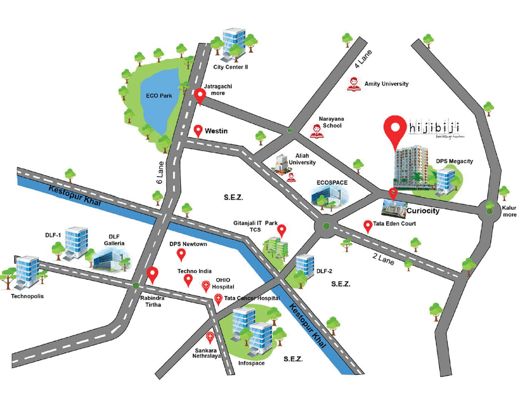 Realtech Nirman Hijibiji Location Map Image