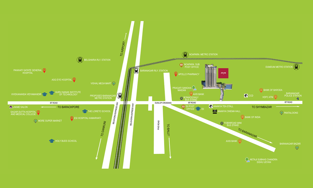 Joy 98 Location Map Image