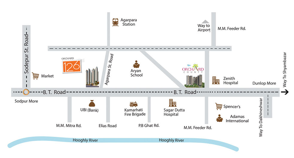 Oswal Orchard 126 Location Map Image