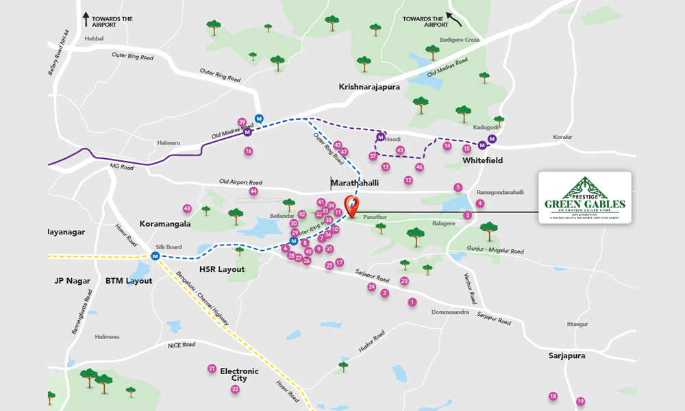 Prestige Green Gables Location Map Image