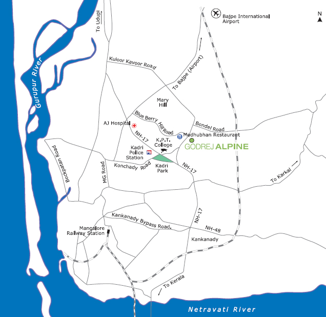 Godrej Alpine Location Map Image