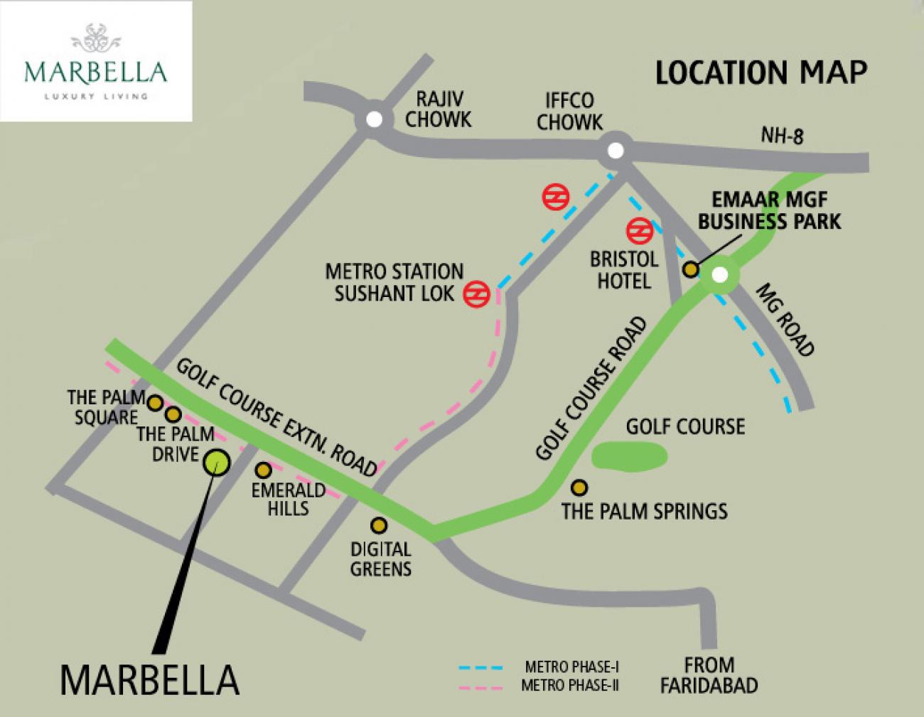 Emaar Marbella Location Map Image