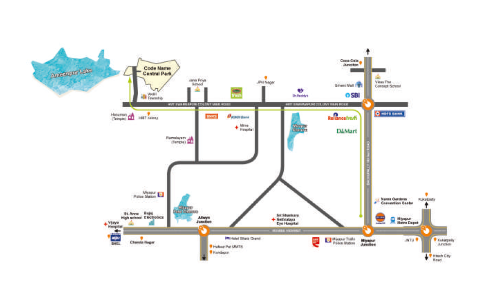 Urbanrise Codename Central Park Location Map Image