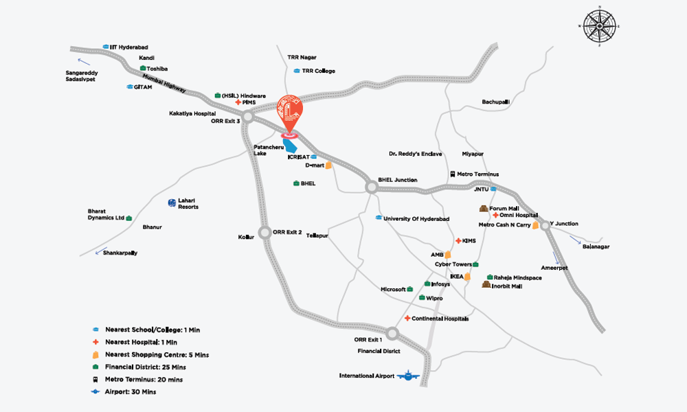 Incor Lake City Location Map Image