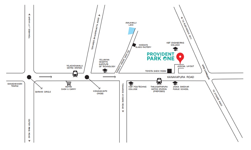 Provident Park One Location Map Image