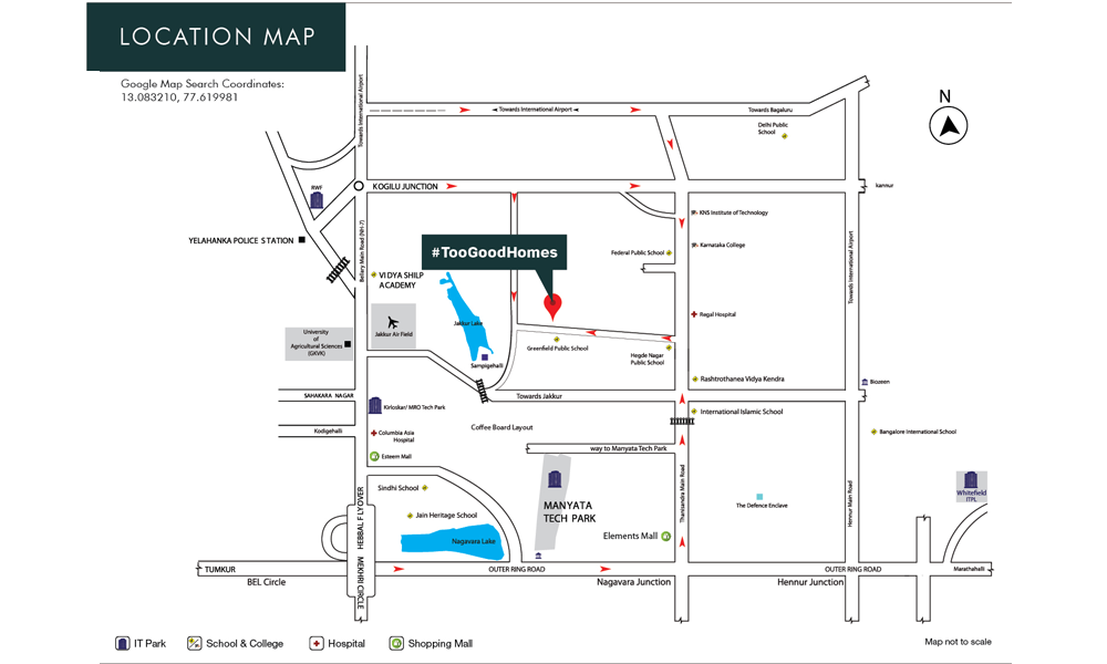 Provident Too Good Homes Location Map Image