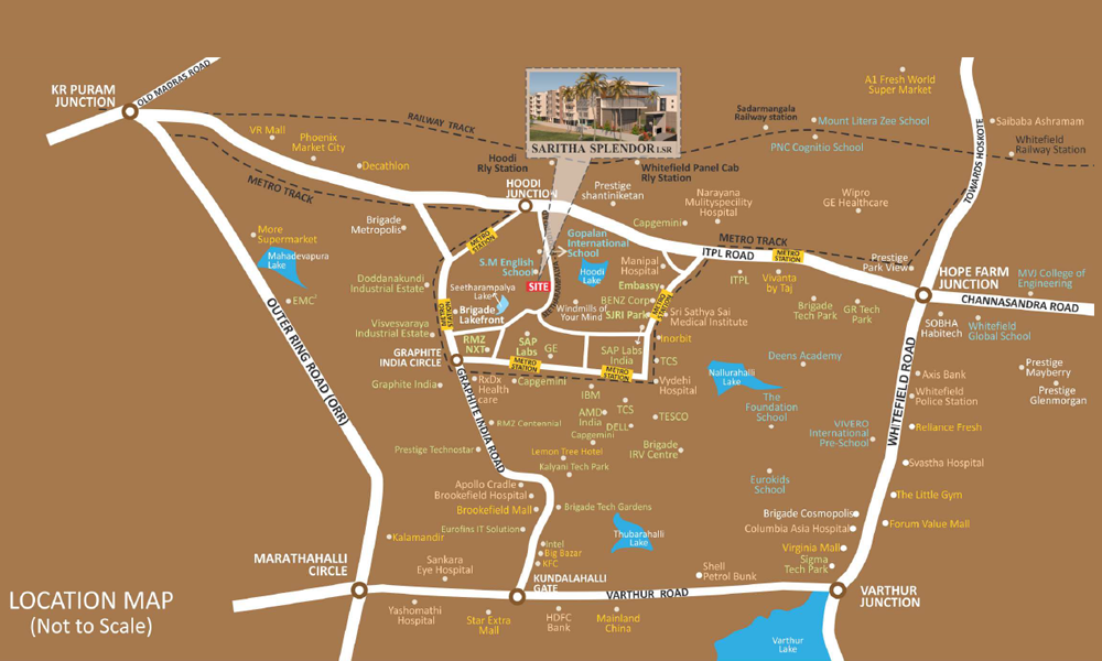 Saritha Splendor LSR Location Map Image