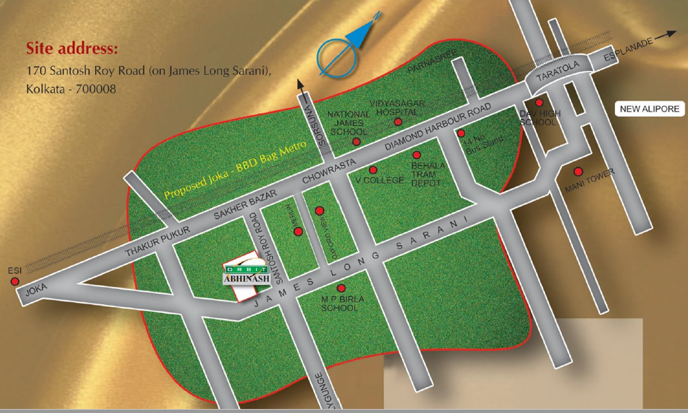 Orbit Abhinash Location Map Image