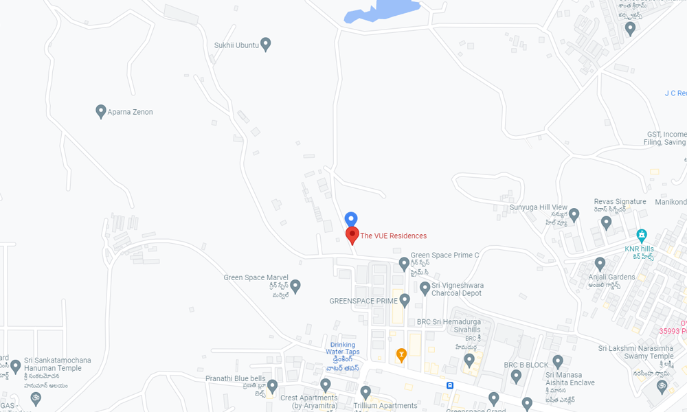 The Vue Residences Location Map Image