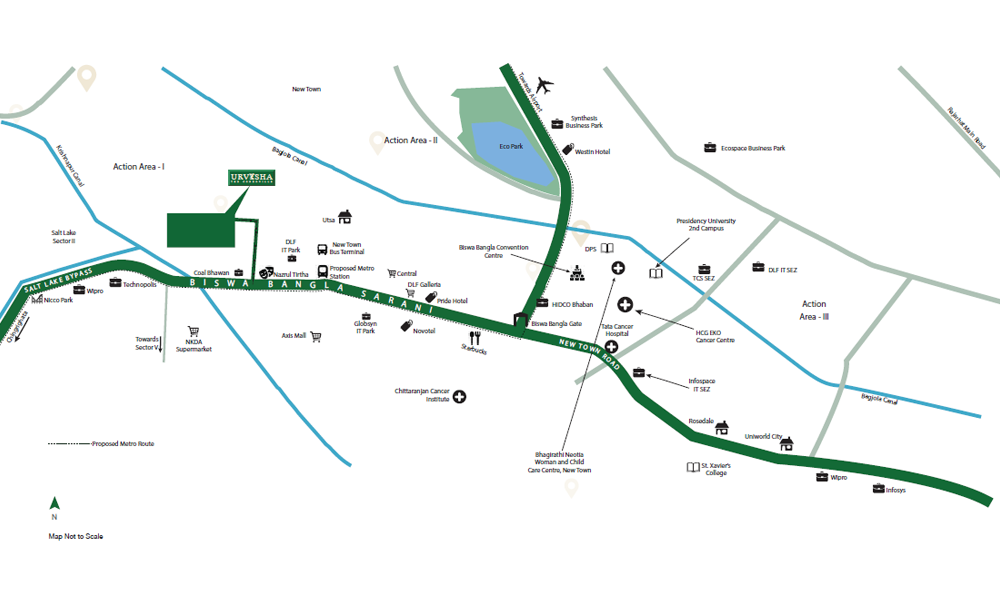 Ambuja Urvisha Location Map Image