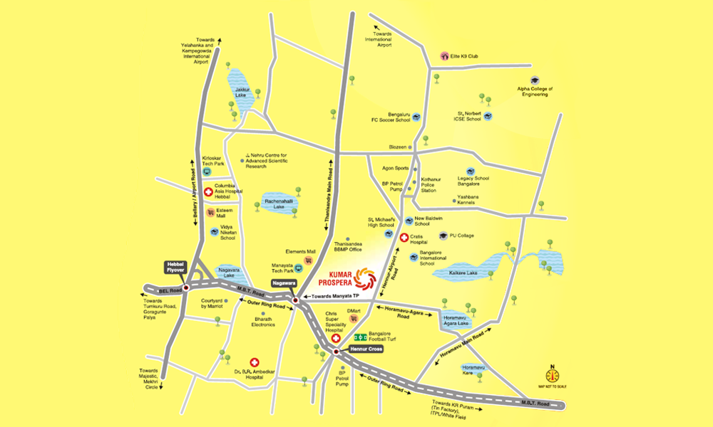 Kumar Prospera Location Map Image
