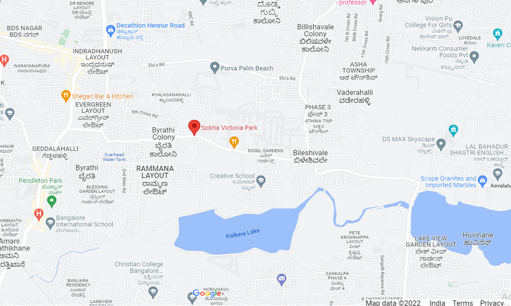 Sobha Victoria Park Location Map Image