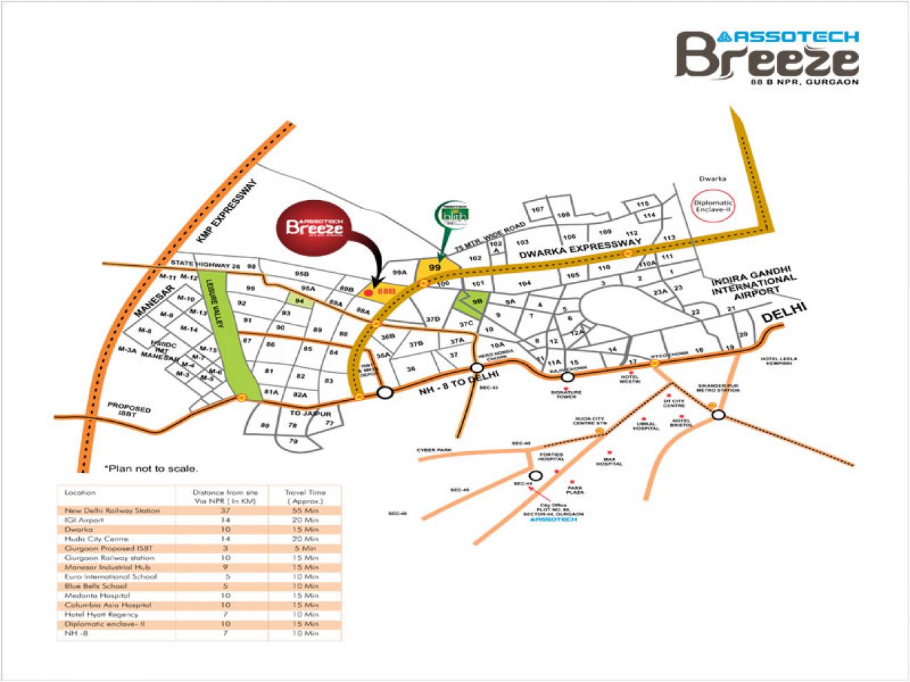 Assotech Breeze Location Map Image