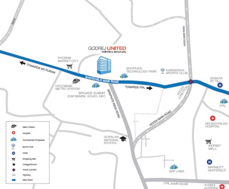 Godrej United Vista Location Map Image