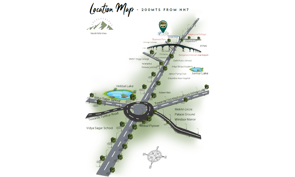 Sammys Palm Hills Location Map Image