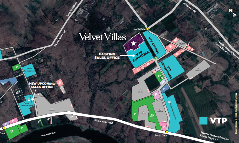 VTP Velvet Villas Location Map Image
