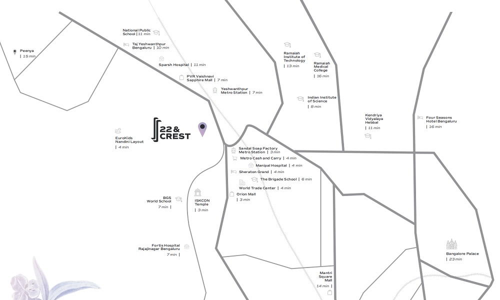 Assetz 22 and Crest Location Map Image