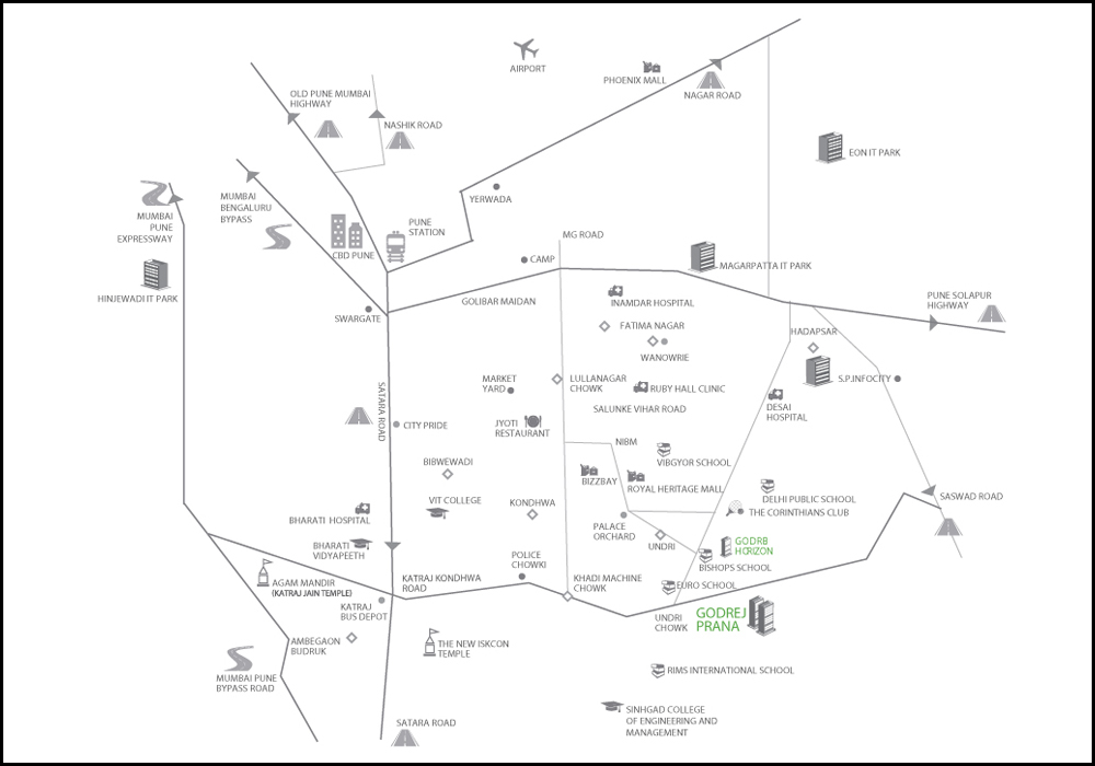 Godrej Prana Location Map Image