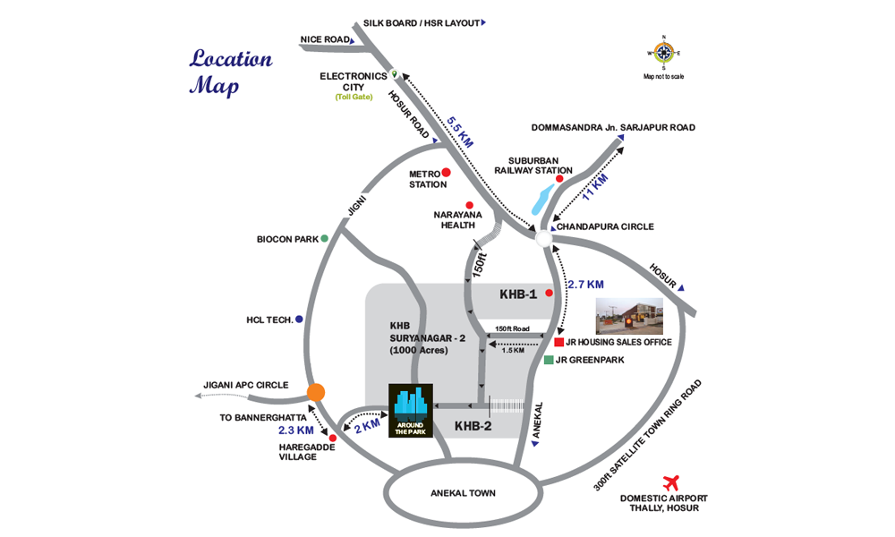 JR Urbania Location Map Image