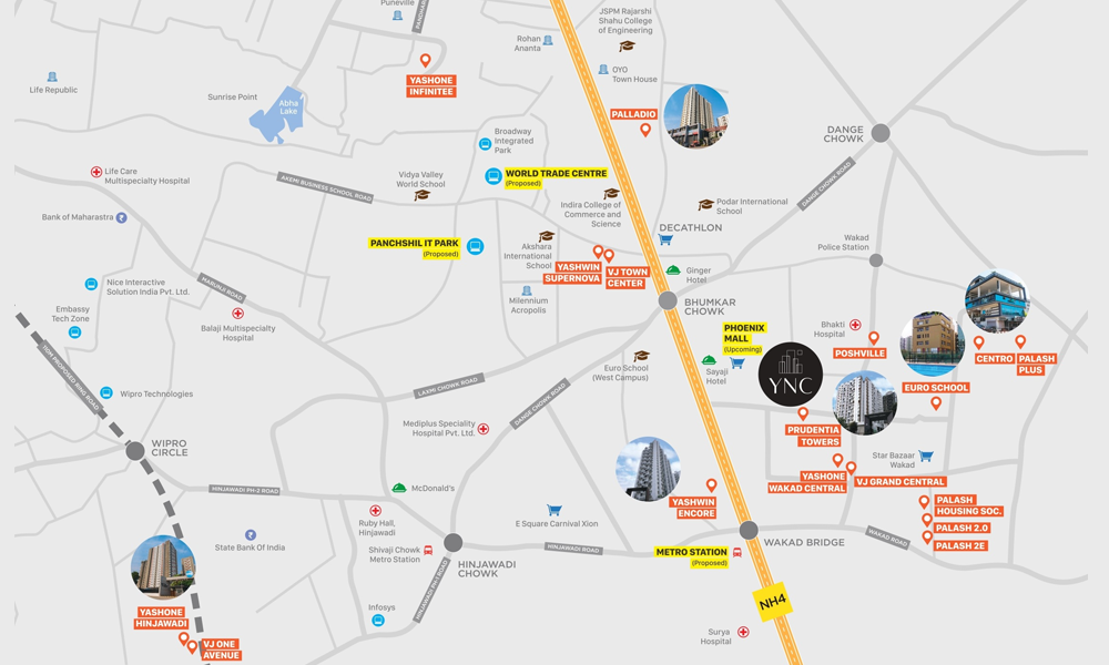 Yashwin Nuovo Centro Location Map Image