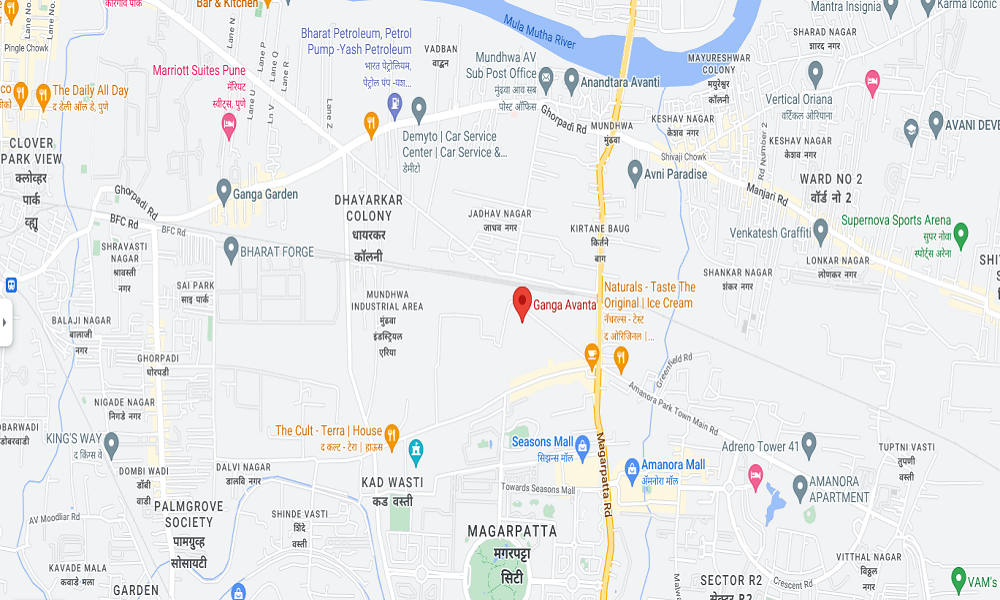 Ganga Avanta Location Map Image