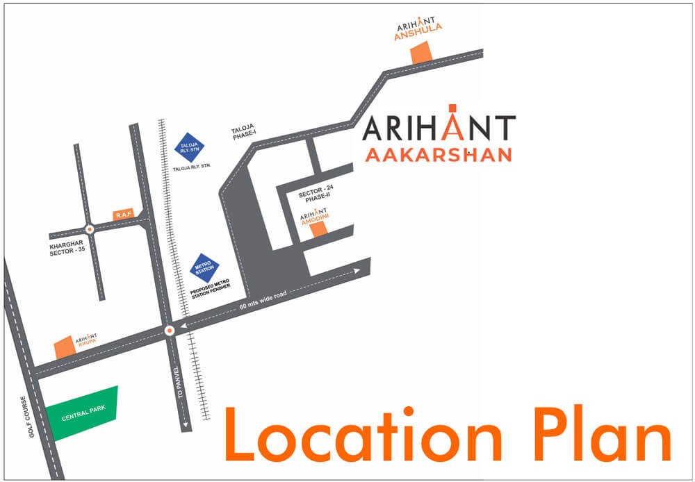 Arihant Aakarshan Location Map Image