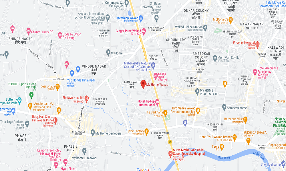 My Home Wakad Location Map Image