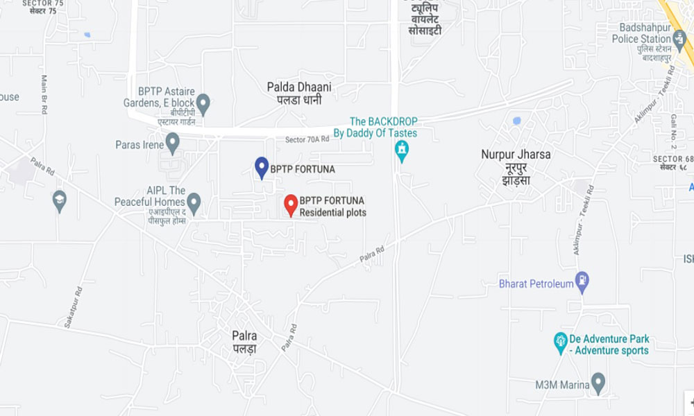 BPTP Fortuna Location Map Image