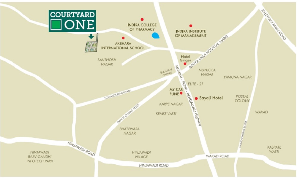 Kohinoor Courtyard One Location Map Image