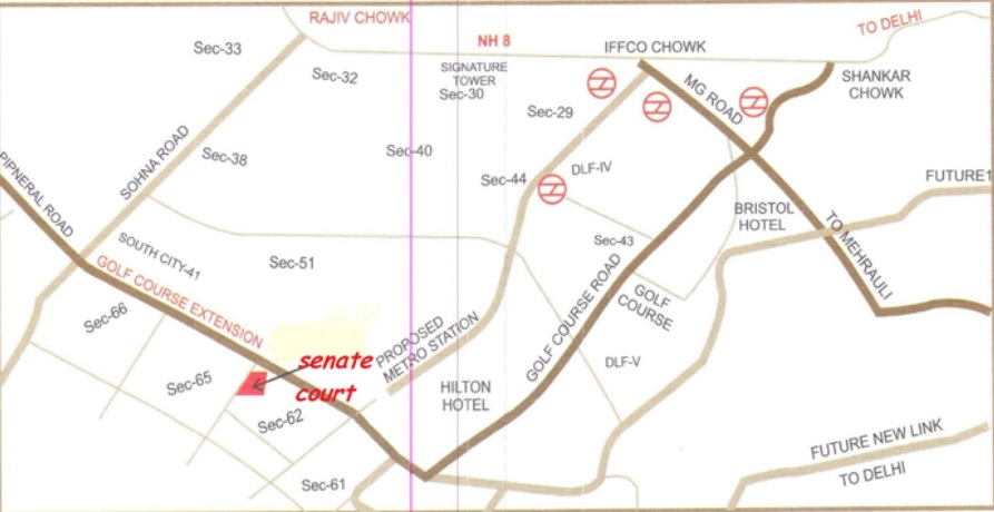Plus Senate Court Location Map Image