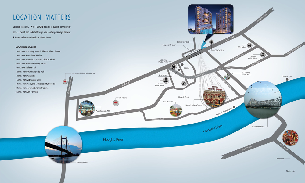 Bhawani Twin Towers Location Map Image