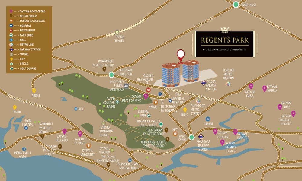 Satyam Peace of Mind Location Map Image