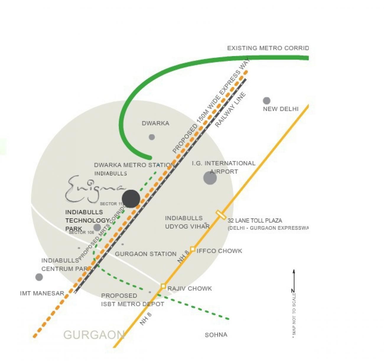 Indiabulls Enigma Location Map Image