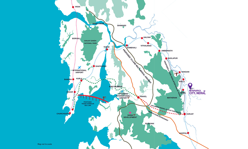 Puraniks City Neral Location Map Image
