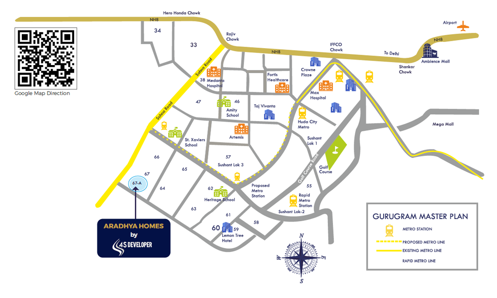 Aradhya Homes Location Map Image
