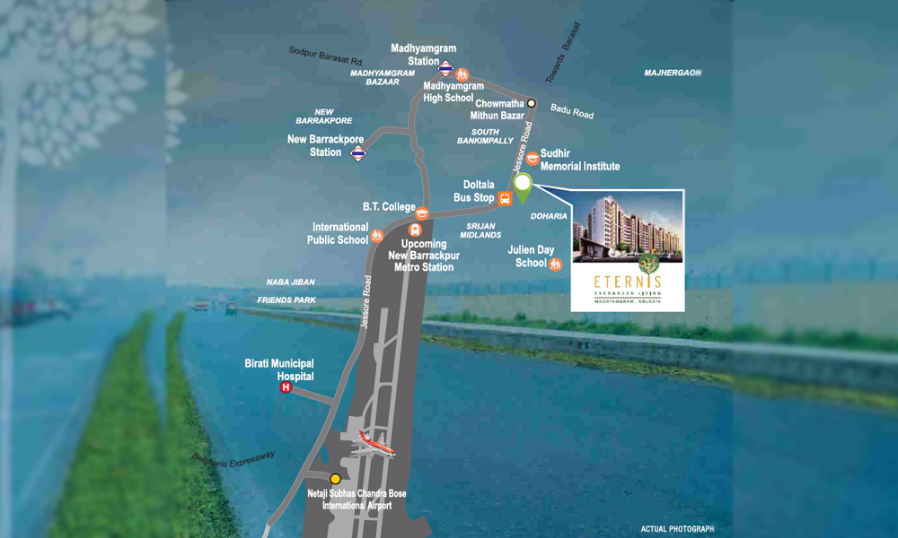 Srijan Eternis Location Map Image