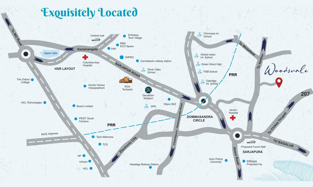 Tattvam Woodsvale Location Map Image