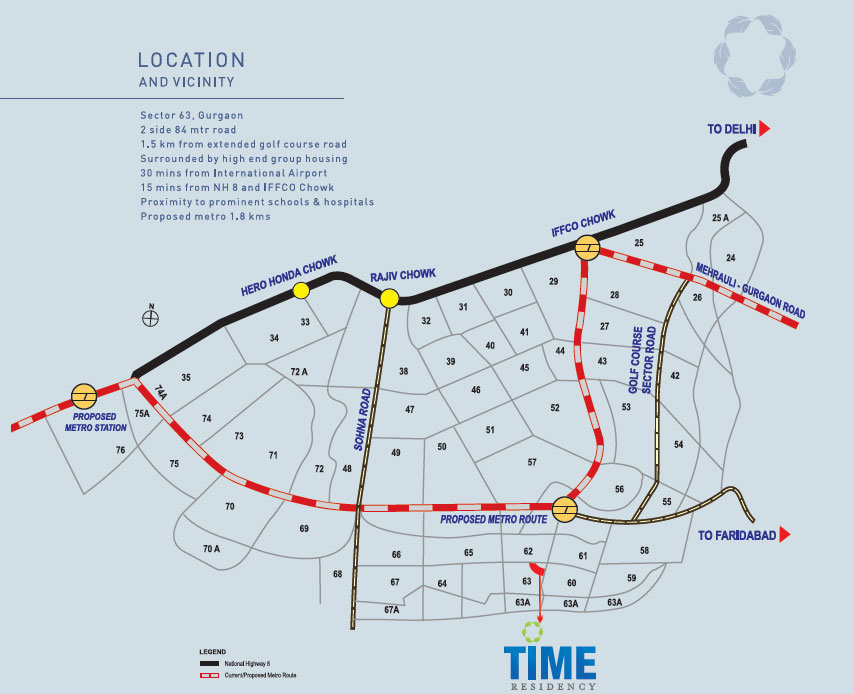 Dhoot Time Residency Location Map Image