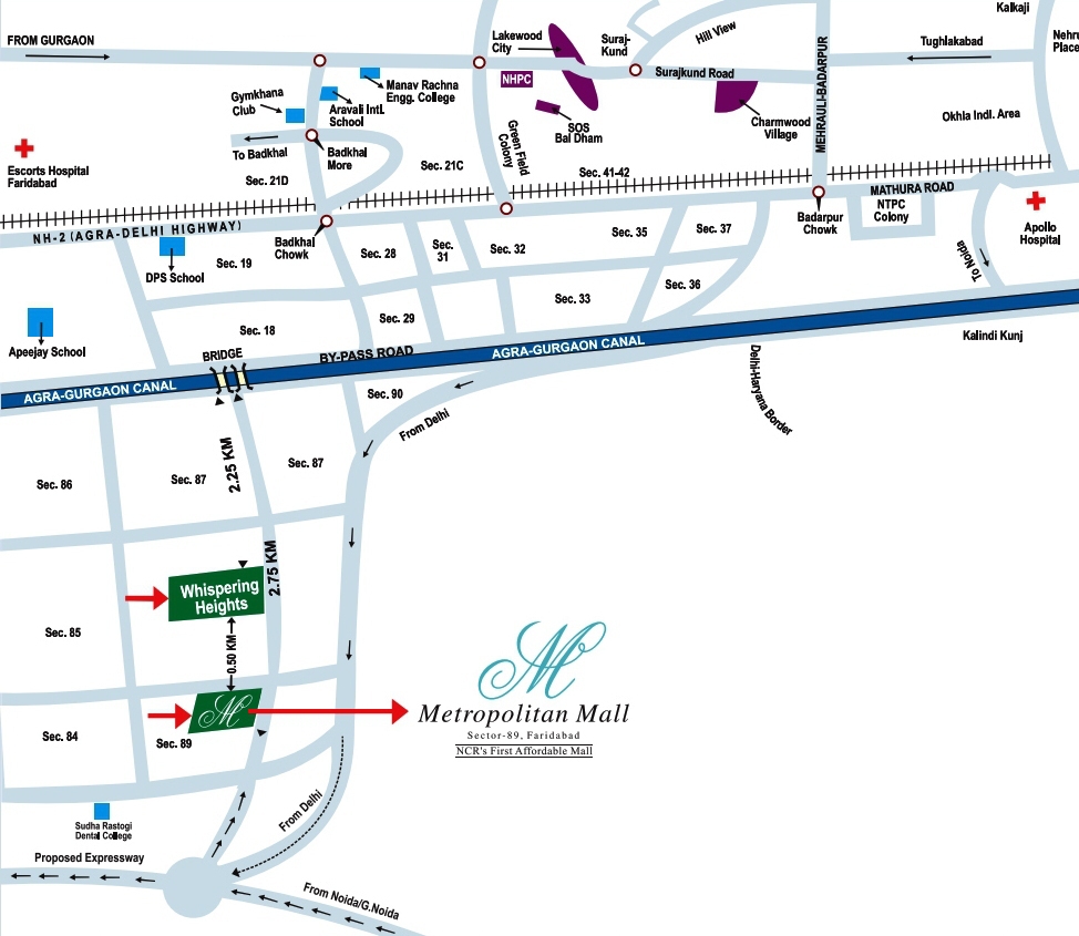 KST Metropolitan Shopping Arcade Location Map Image