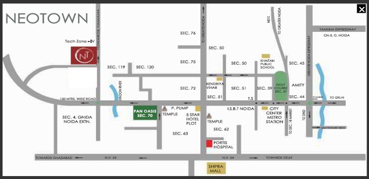 Patel Neotown Location Map Image