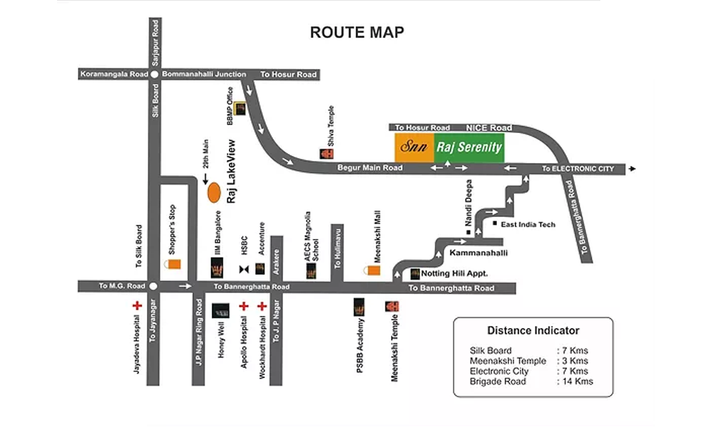 Serenity Gardens Location Map Image